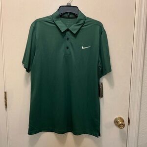 Nike Men's Dri-Fit Green Polo Shirt